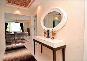 غرفتين وصالة فاخرة في اول صف على البحر ضمن مهموتلار / الانيا 