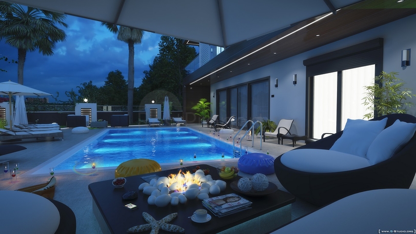 مجمع فلل حديث في الانيا - منطقة كارجي جاك 