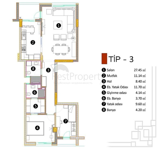 مشروع عالي الجودة في مركز المدينة أنطاليا مرادباشا