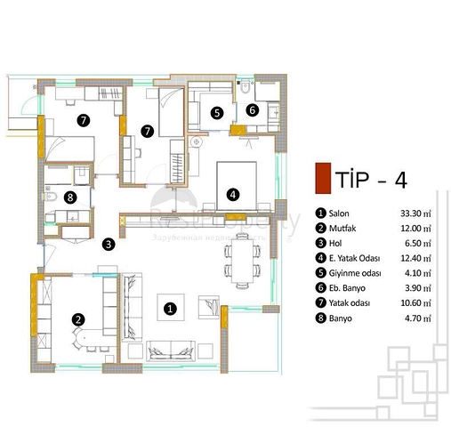 مشروع عالي الجودة في مركز المدينة أنطاليا مرادباشا