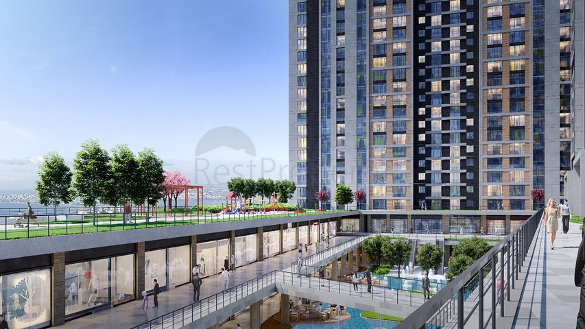 شقق بالاقساط - اطلالة بحرية - اسطنبول بيلك دوزو 