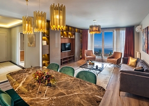 شقق بالاقساط - اطلالة بحرية - اسطنبول بيلك دوزو 