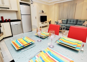 شقة غرفتين وصالة مؤثثة في مهموتلار / الانيا