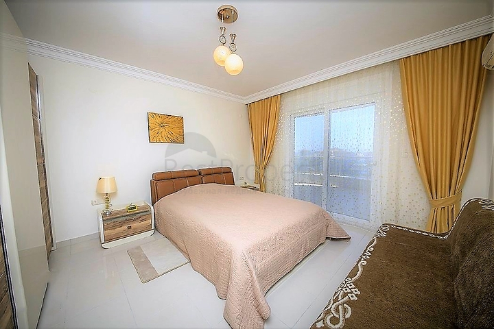 شقة غرفتي نوم وصالة ضمن مجمع سكني مريح في مهموتلار / الانيا