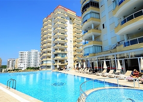 شقة غرفتي نوم وصالة ضمن مجمع سكني مريح في مهموتلار / الانيا