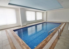 شقة غرفتي نوم وصالة ضمن مجمع سكني قريب من البحر في مهموتلار / الانيا