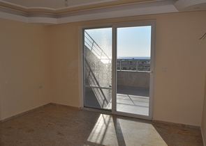 دوبلكس باطلالة بحرية - 4 غرف وصالة - مهموتلار / الانيا 