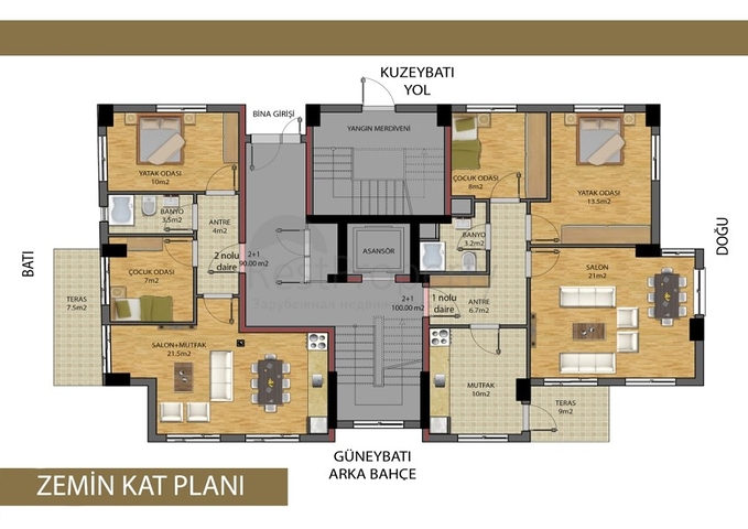 مجمع جاهز في وسط مدينة أنطاليا