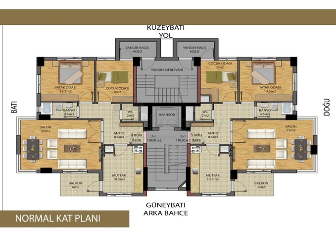 مجمع جاهز في وسط مدينة أنطاليا