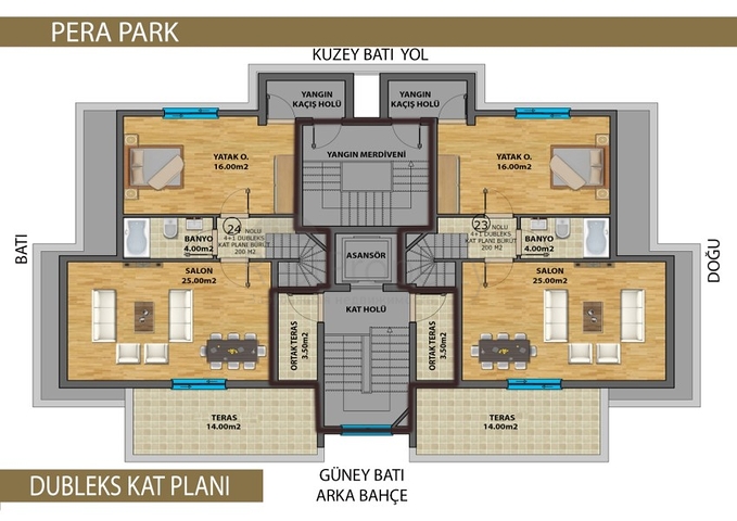 مجمع جاهز في وسط مدينة أنطاليا