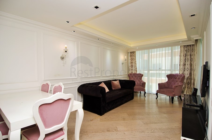 شقة 2 + 1 مع أثاث في مجمع نظام فندقي في أنطاليا