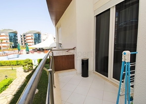 شقة 2 + 1 مع أثاث في مجمع نظام فندقي في أنطاليا