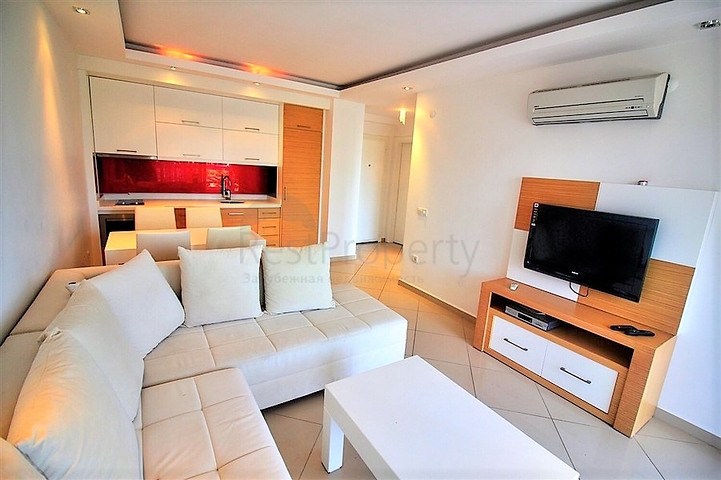 اطلالة بحرية مباشرة _ شقة مفروشة ضمن مجمع سكني فخم في كاستل / الانيا 