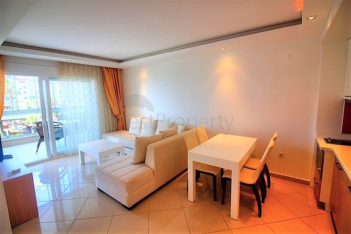 اطلالة بحرية مباشرة _ شقة مفروشة ضمن مجمع سكني فخم في كاستل / الانيا 