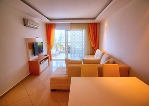 اطلالة بحرية مباشرة _ شقة مفروشة ضمن مجمع سكني فخم في كاستل / الانيا 