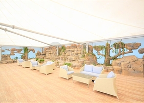 غرفة نوم وصالة ضمن مجمع سكني جانب مركز التسوق في جيكجيلي _ الانيا 