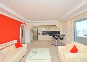 شقة ثلاث غرف وصالة دوبلكس مؤثثة - ضمن مجمع سكني في مهموتلار / الانيا 