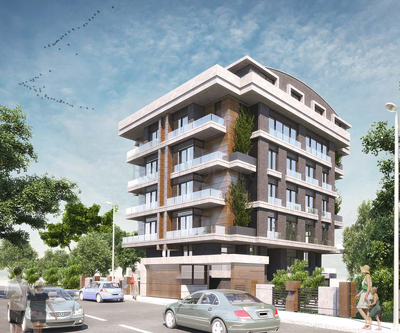 المشروع في المرحلة النهائية من البناء في منطقة كونيالتي أنطاليا