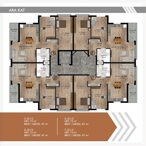 المشروع في المرحلة النهائية من البناء في منطقة كونيالتي أنطاليا