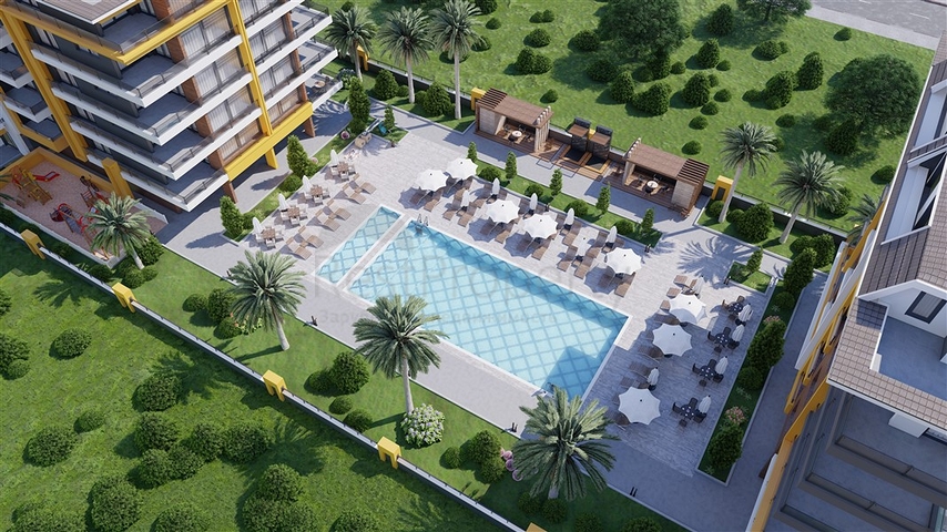 على البحر مباشرة - مشروع سكني قيد الانشاء مع امكانية التقسيط - في كاستل / الانيا 