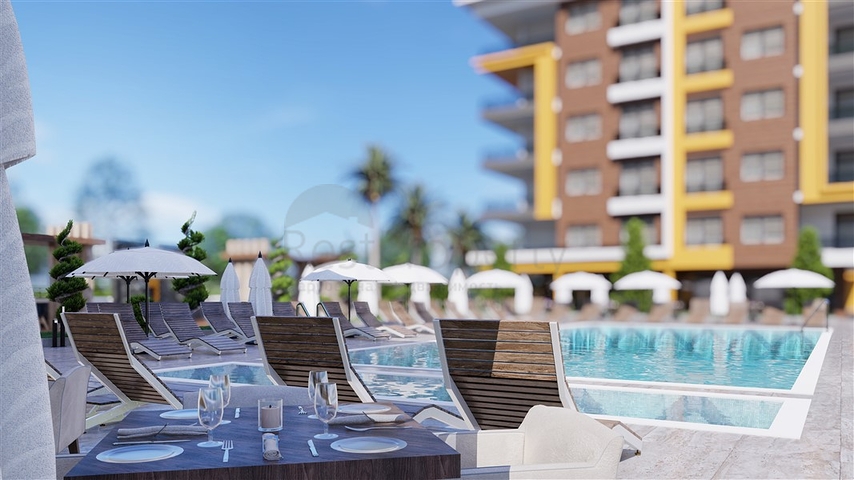 على البحر مباشرة - مشروع سكني قيد الانشاء مع امكانية التقسيط - في كاستل / الانيا 