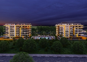 على البحر مباشرة - مشروع سكني قيد الانشاء مع امكانية التقسيط - في كاستل / الانيا 