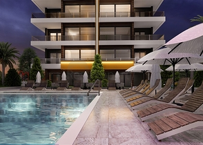 على البحر مباشرة - مشروع سكني قيد الانشاء مع امكانية التقسيط - في كاستل / الانيا 