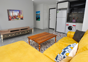 ضمن مجمع سكني حديث - غرفة نوم وصالة مؤثثة في مهموتلار