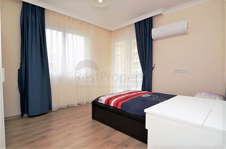 شقة مؤثثة قريبة من البحر - من تصميم غرفتين وصالة في مهموتلار - الانيا