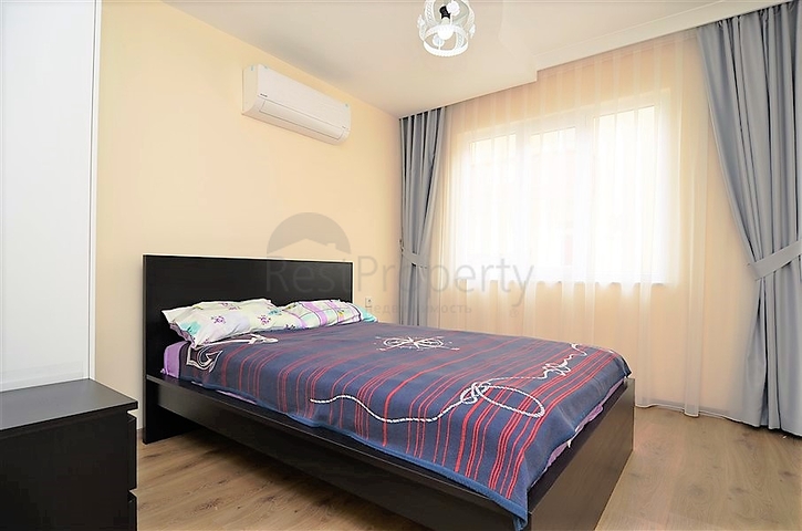 شقة مؤثثة قريبة من البحر - من تصميم غرفتين وصالة في مهموتلار - الانيا