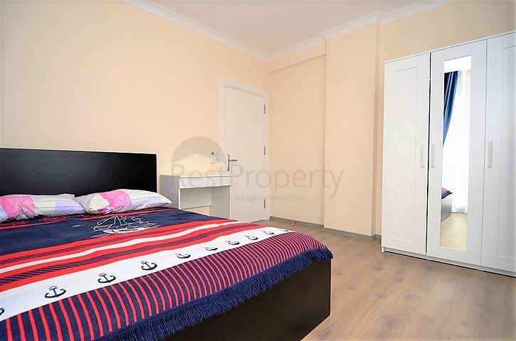 شقة مؤثثة قريبة من البحر - من تصميم غرفتين وصالة في مهموتلار - الانيا