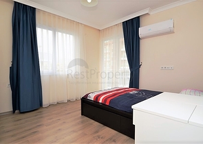 شقة مؤثثة قريبة من البحر - من تصميم غرفتين وصالة في مهموتلار - الانيا