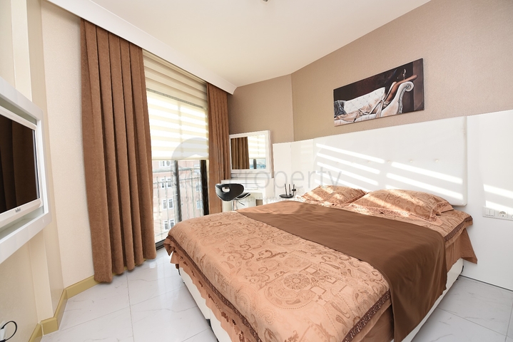 مركز الانيا - غرفة نوم وصالة مفروشة ضمن مجمع سكني 