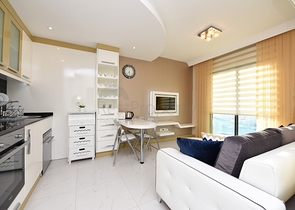 مركز الانيا - غرفة نوم وصالة مفروشة ضمن مجمع سكني 