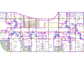 مجمع قيد الانشاء باطلالة بحرية خلابة في مركز الانيا 