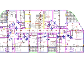 مجمع قيد الانشاء باطلالة بحرية خلابة في مركز الانيا 
