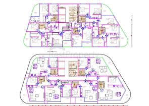 مجمع قيد الانشاء باطلالة بحرية خلابة في مركز الانيا 