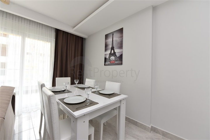 شقة من تصميم غرفتين وصالة - مفروشة - ضمن مجمع سكني حديث في مهموتلار - الانيا