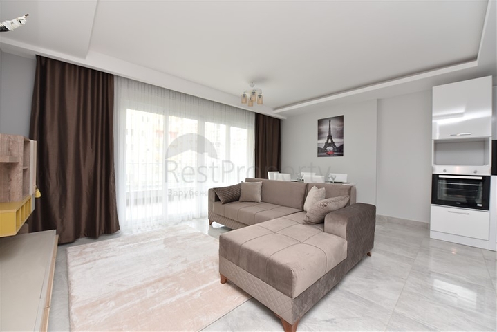 شقة من تصميم غرفتين وصالة - مفروشة - ضمن مجمع سكني حديث في مهموتلار - الانيا