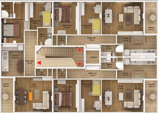 شقق قيد الانشاء في كيبيز انطاليا