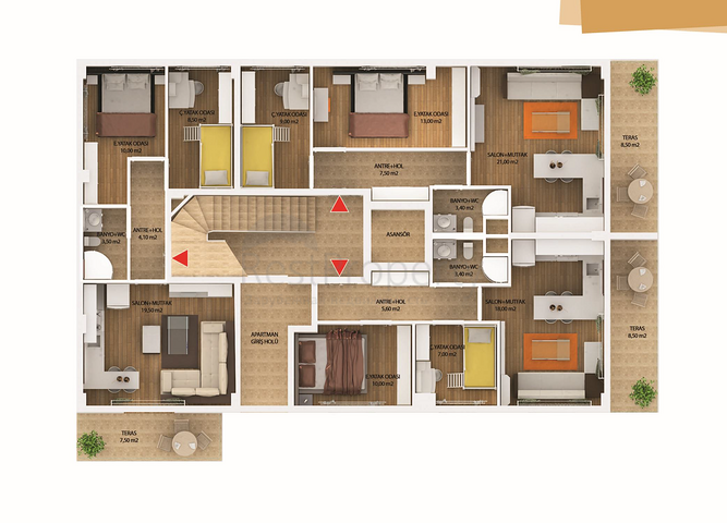 شقق قيد الانشاء في كيبيز انطاليا