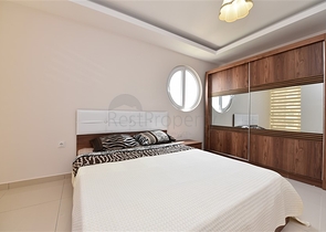 شقة مفروشة  بتصميم غرفة نوم وصالة في مهموتلار - الانيا 