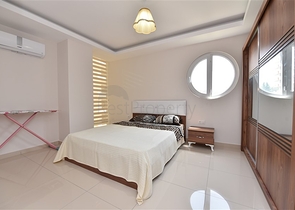 شقة مفروشة  بتصميم غرفة نوم وصالة في مهموتلار - الانيا 