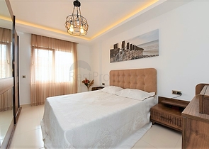 شقة غرفة وصالة ضمن مجمع ذو بنية تحتية مميزة في مهموتلار- الانيا