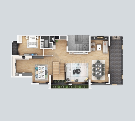 شقة فاخرة 4 + 1 في أونجالي كونيالتي أنطاليا