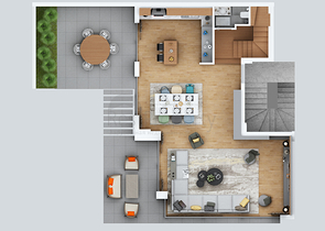 شقة فاخرة 4 + 1 في أونجالي كونيالتي أنطاليا