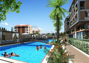 شقة فاخرة 4 + 1 في أونجالي كونيالتي أنطاليا