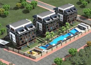 شقة فاخرة 4 + 1 في أونجالي كونيالتي أنطاليا