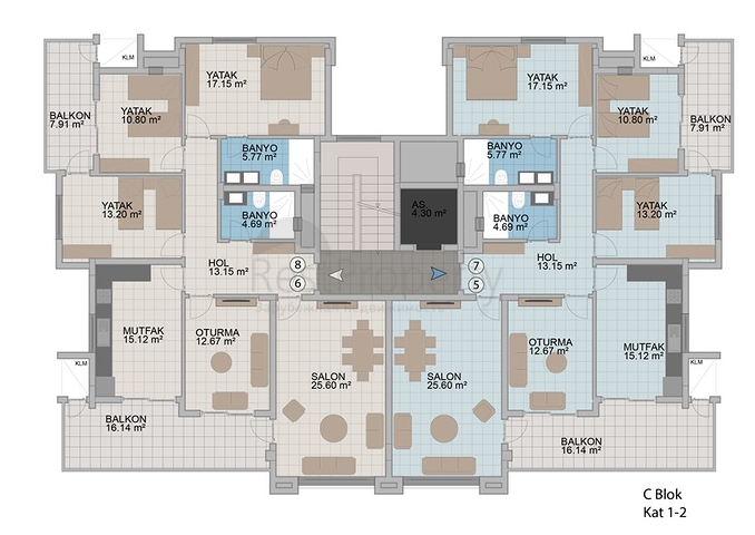 مجمع سكني فخم قيد الانشاء في اوبا - الانيا  