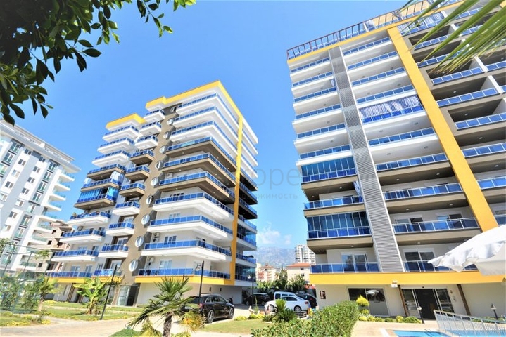 شقة بتصميم غرفة وصالة ضمن مجمع سكني حديث في مهموتلار - الانيا